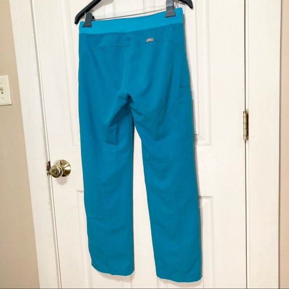 FIGS Technical Collection Kade Cargo Scrub Teal Pants Size Extra Small - Picture 9 of 10